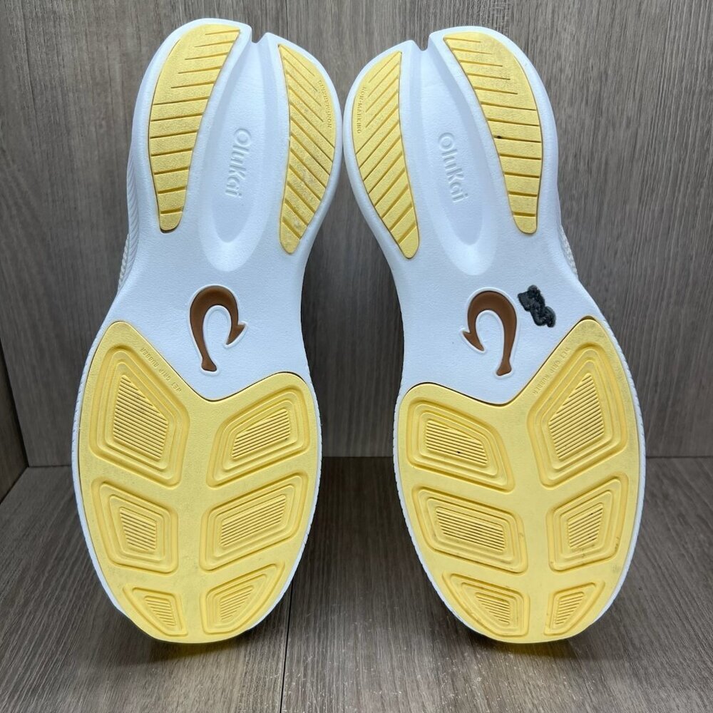 OluKai Island Hopper Sneakers Womens 10 Lace Up Athletic Travel Knit Puka Honey - Picture 9 of 11